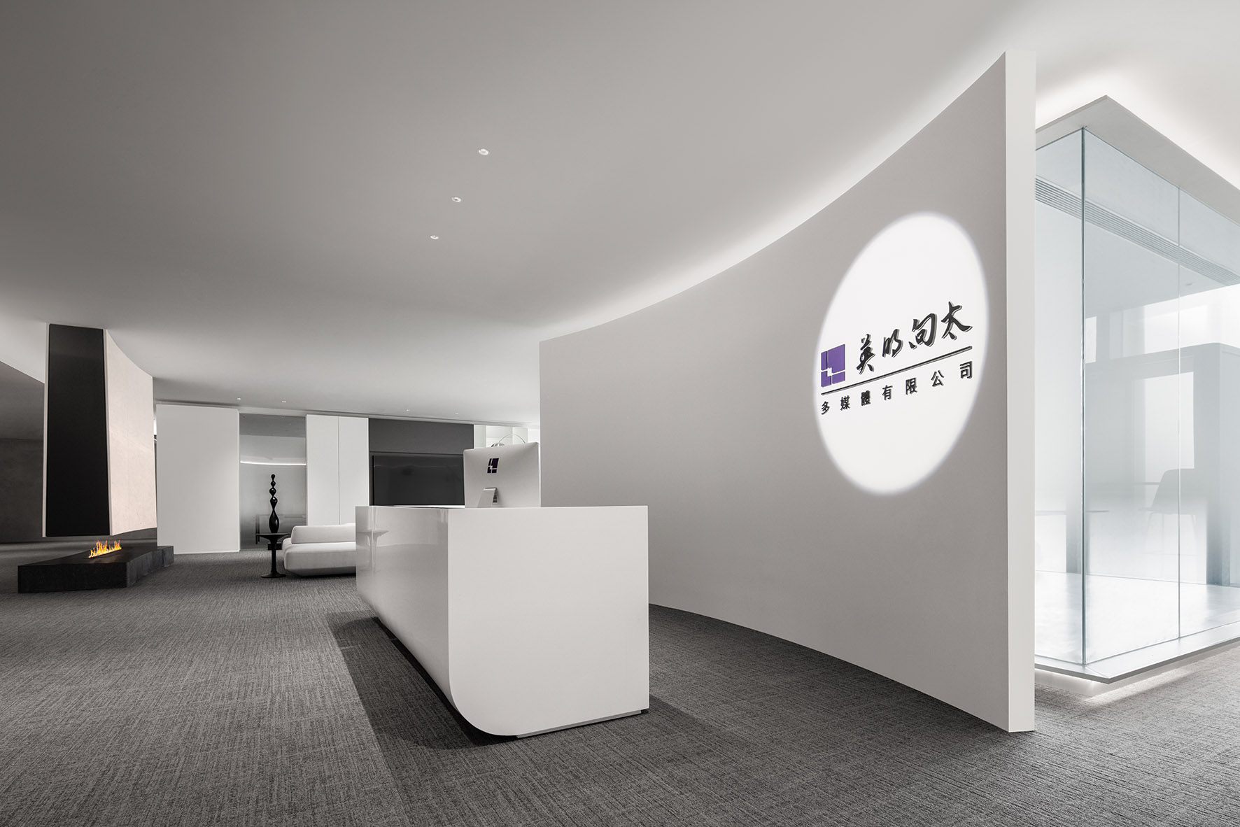 辦公室設計,媒體公司辦公室設計,直播辦公室設計,辦公室設計案例,辦公室設計方案,開放式辦公室設計,杭州,英明向太直播辦公室,杭州時上建築空間設計事務所,沈墨