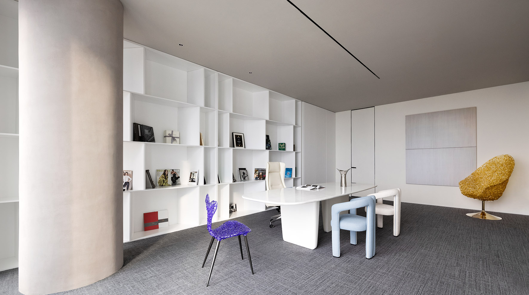 辦公室設計,媒體公司辦公室設計,直播辦公室設計,辦公室設計案例,辦公室設計方案,開放式辦公室設計,杭州,英明向太直播辦公室,杭州時上建築空間設計事務所,沈墨