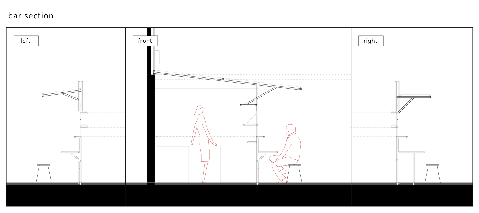 omo-studio,韓國,餐廳設計方案,餐廳裝修,街邊店設計,酒吧餐廳設計,醬家酒吧餐廳,55㎡