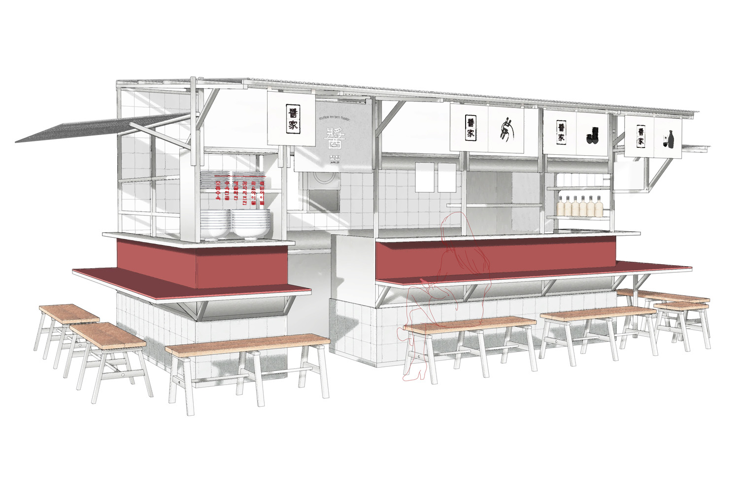 omo-studio,韓國,餐廳設計方案,餐廳裝修,街邊店設計,酒吧餐廳設計,醬家酒吧餐廳,55㎡