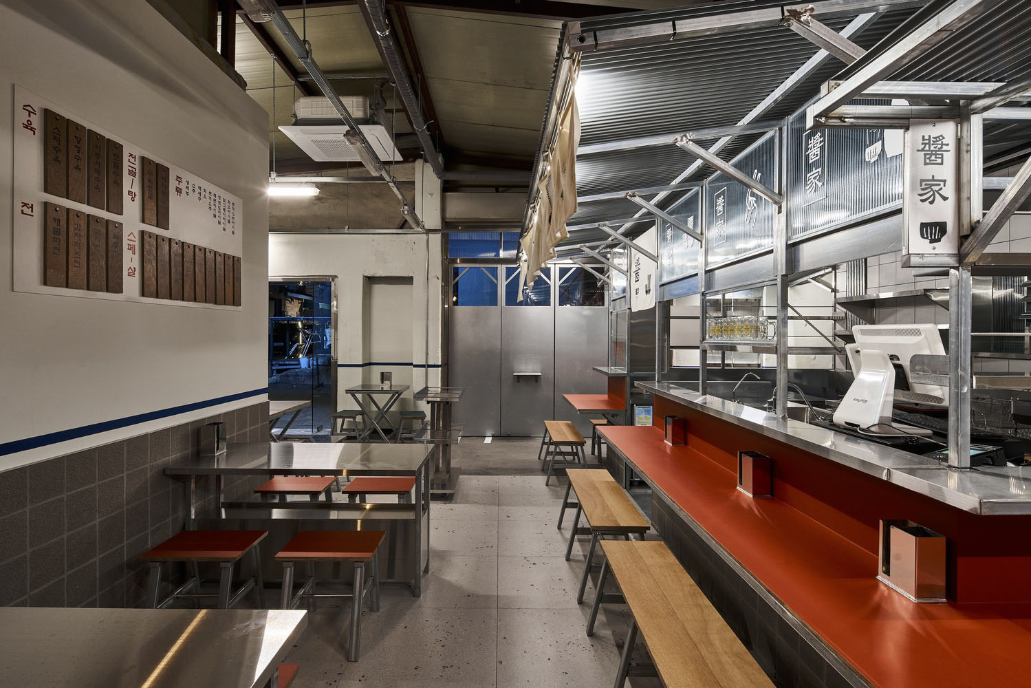 omo-studio,韓國,餐廳設計方案,餐廳裝修,街邊店設計,酒吧餐廳設計,醬家酒吧餐廳,55㎡