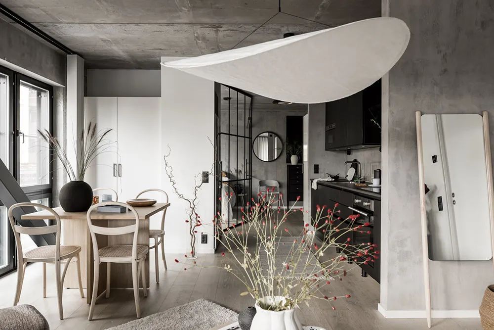 lundin,公寓設計,公寓設計案例,45㎡,工業風,小公寓,小公寓設計效果圖,小戶型設計,哥德堡