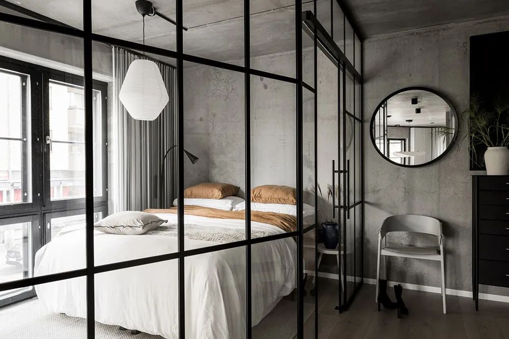 lundin,公寓設計,公寓設計案例,45㎡,工業風,小公寓,小公寓設計效果圖,小戶型設計,哥德堡