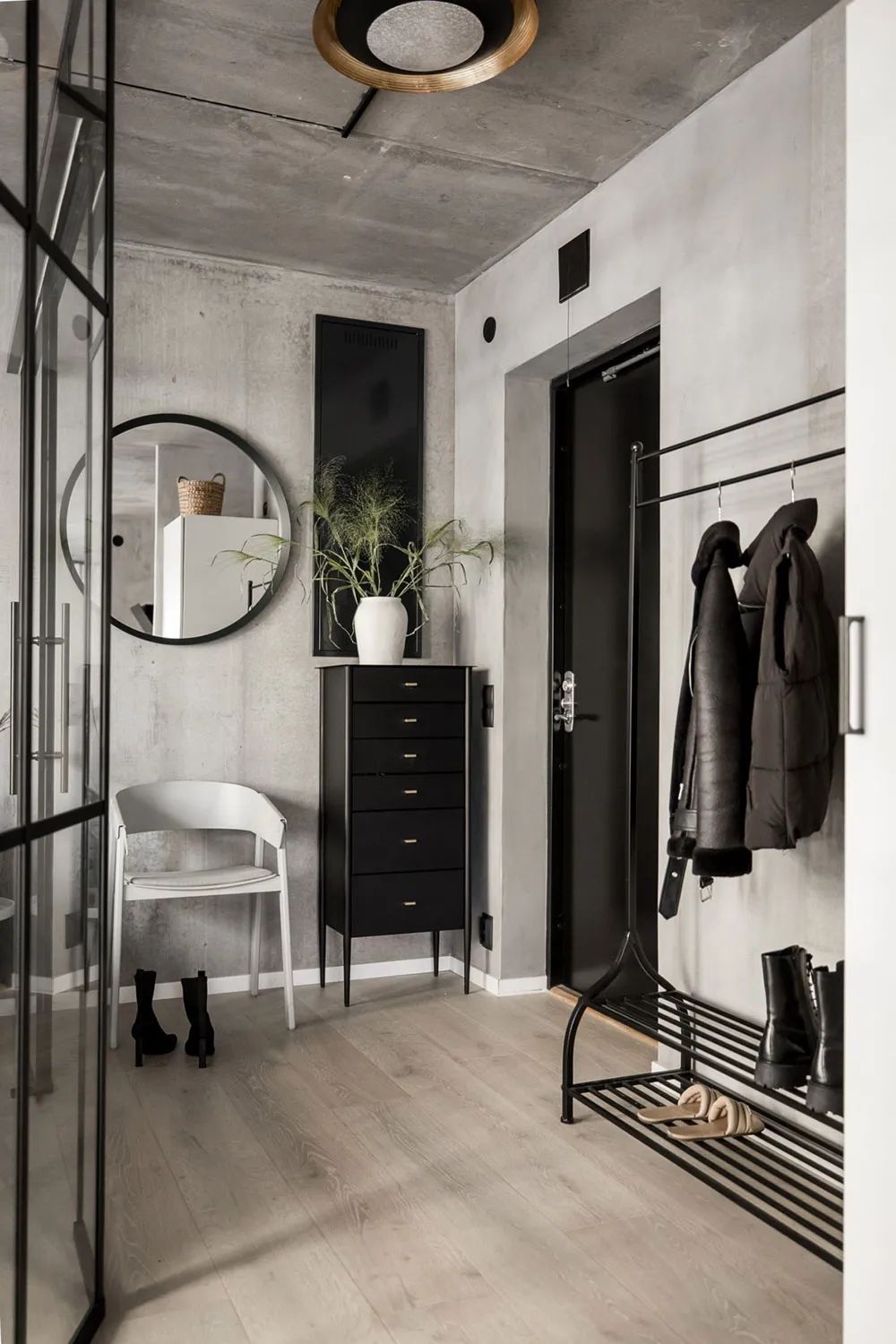 lundin,公寓設計,公寓設計案例,45㎡,工業風,小公寓,小公寓設計效果圖,小戶型設計,哥德堡