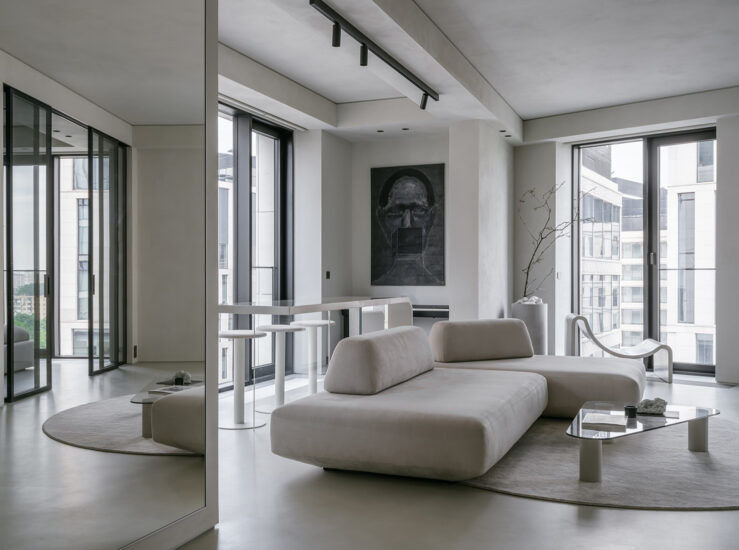 Doronina  Design｜75㎡，莫斯科高級灰色優雅-實用型小公寓