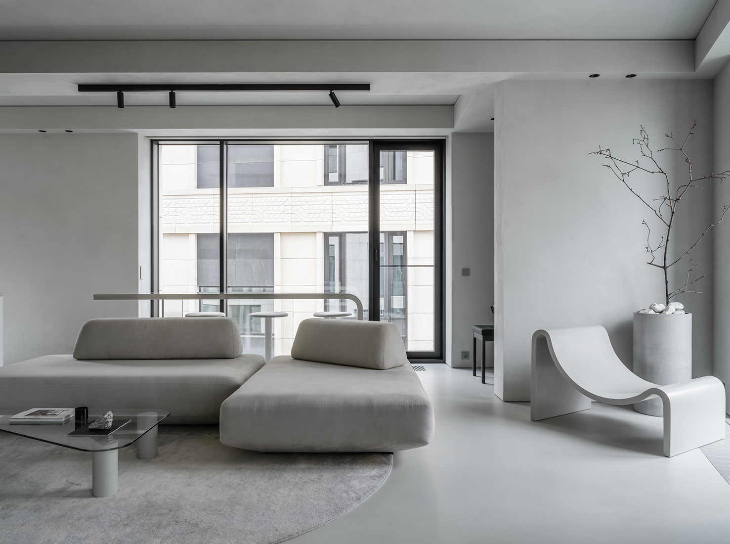 Doronina Design,公寓設計,公寓設計案例,75㎡,微水泥,小公寓,小公寓設計效果圖,小戶型設計,莫斯科