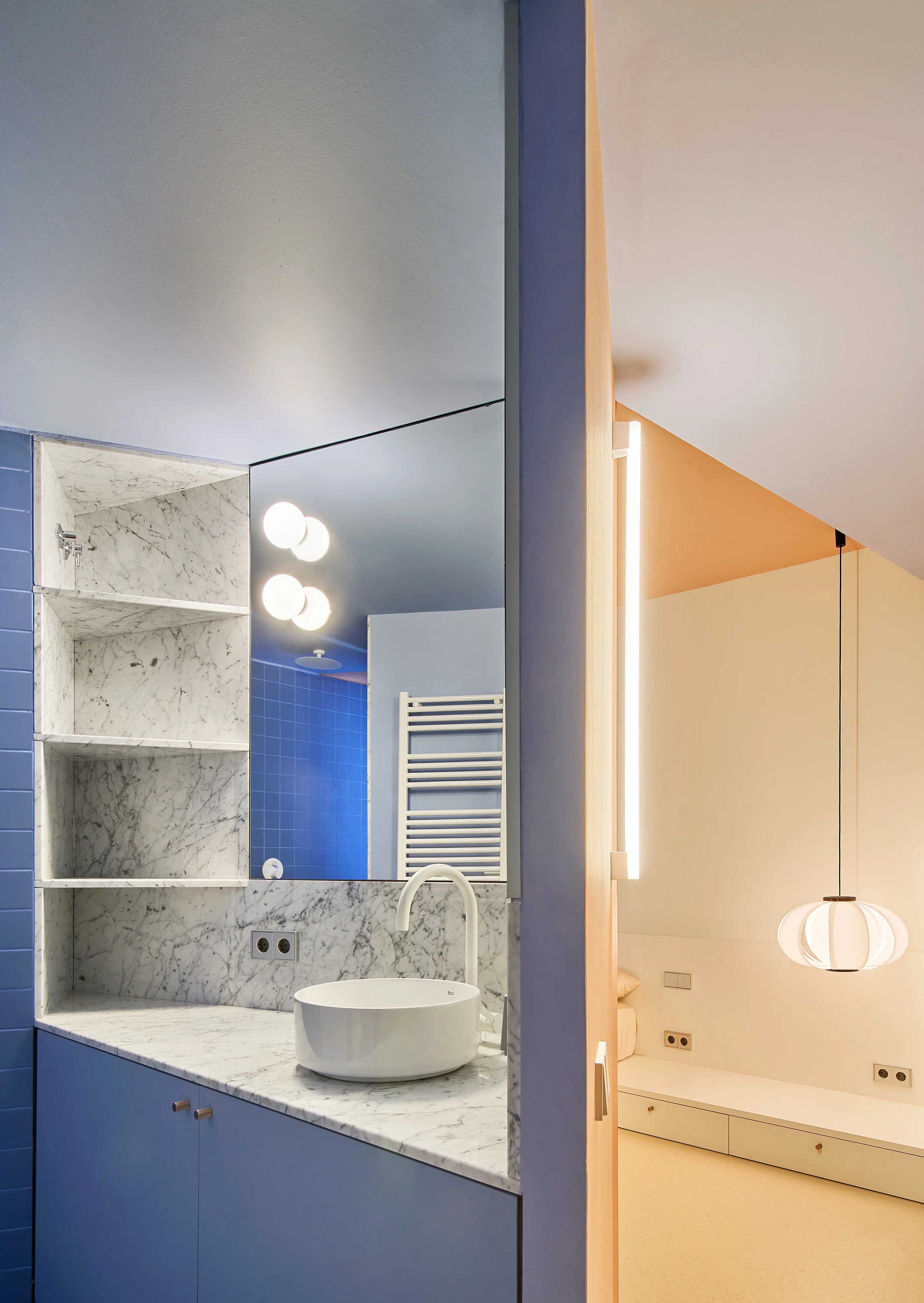 AMOO,公寓設計案例,公寓設計方案,公寓改造,西班牙,巴塞羅那,48㎡