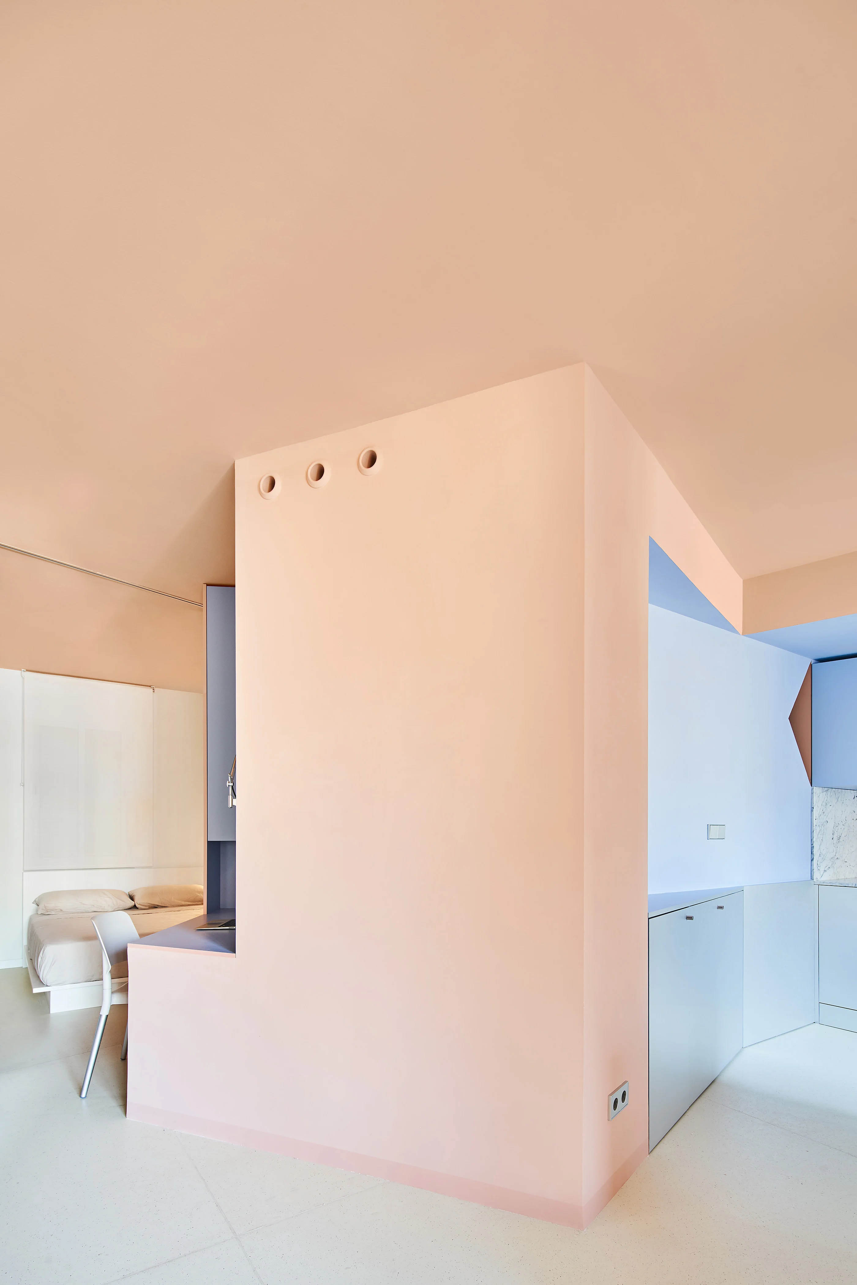 AMOO,公寓設計案例,公寓設計方案,公寓改造,西班牙,巴塞羅那,48㎡