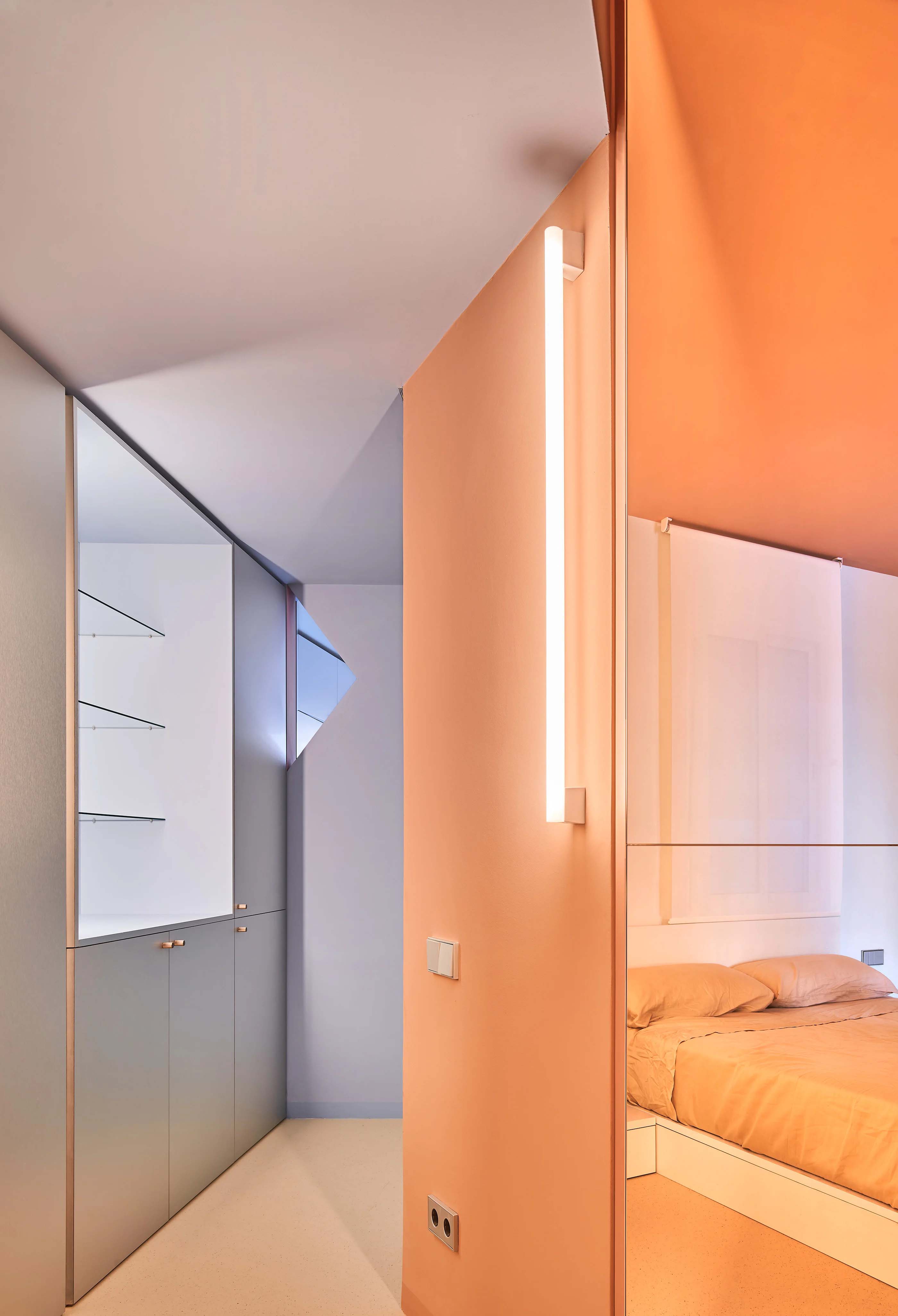 AMOO,公寓設計案例,公寓設計方案,公寓改造,西班牙,巴塞羅那,48㎡