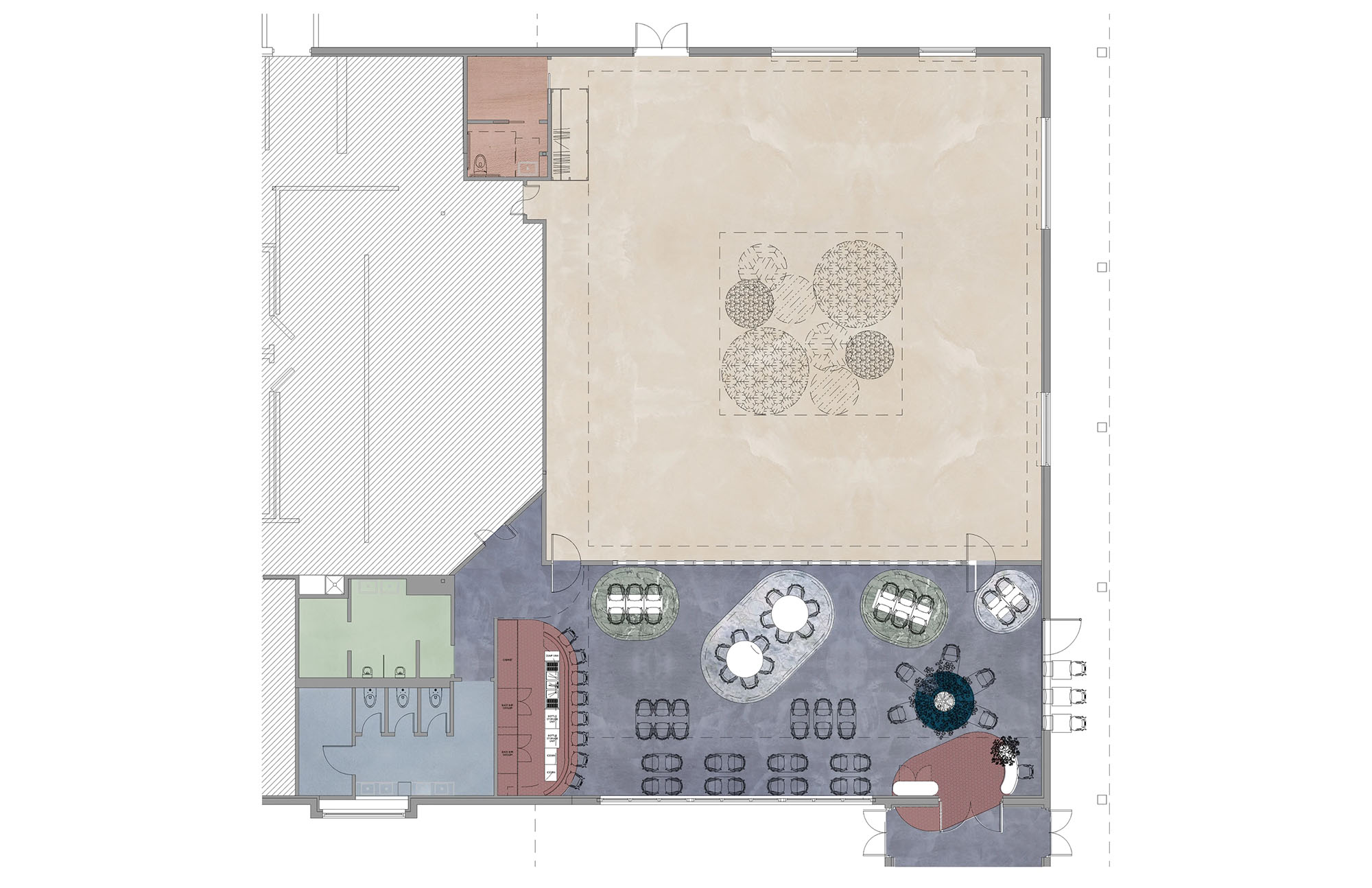 酒吧設計方案,酒吧裝修,休閑餐廳設計,Olbos Studio,餐廳設計,Tikka Charcoal Grill,Gastro Circuit,亞洲融合餐廳,酒吧餐廳設計