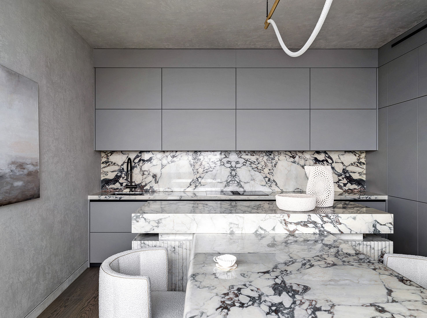 Quadro Room,大平層設計,190㎡,莫斯科,大平層裝修,輕奢風格,大平層設計案例,Quadro Room設計案例,Quadro Room作品