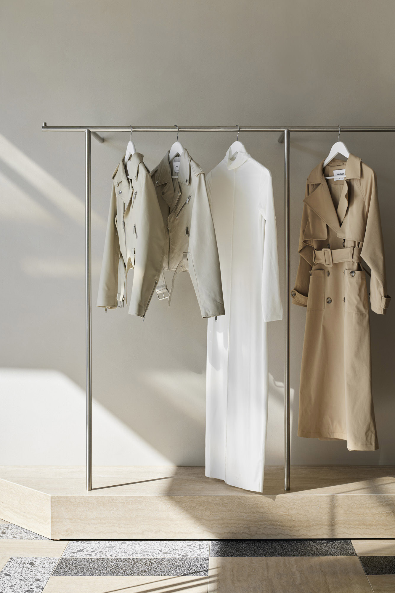 零售店設計,服裝零售店設計,服裝店設計,Studio Tate,女裝店設計案例,墨爾本,ENA PELLY,極簡主義