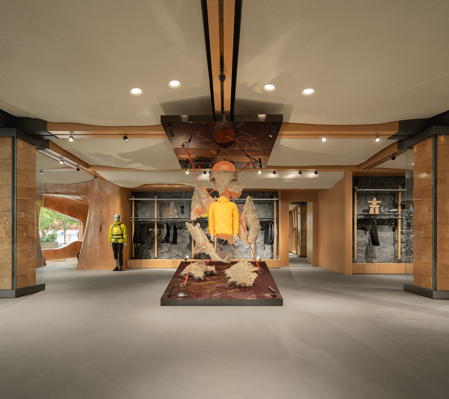 服裝店設計,零售店設計,戶外服裝零售店,服裝店設計案例,ARC'TERYX始祖鳥,始祖鳥北京店致敬溫哥華文化脈絡,尚洋藝術,北京