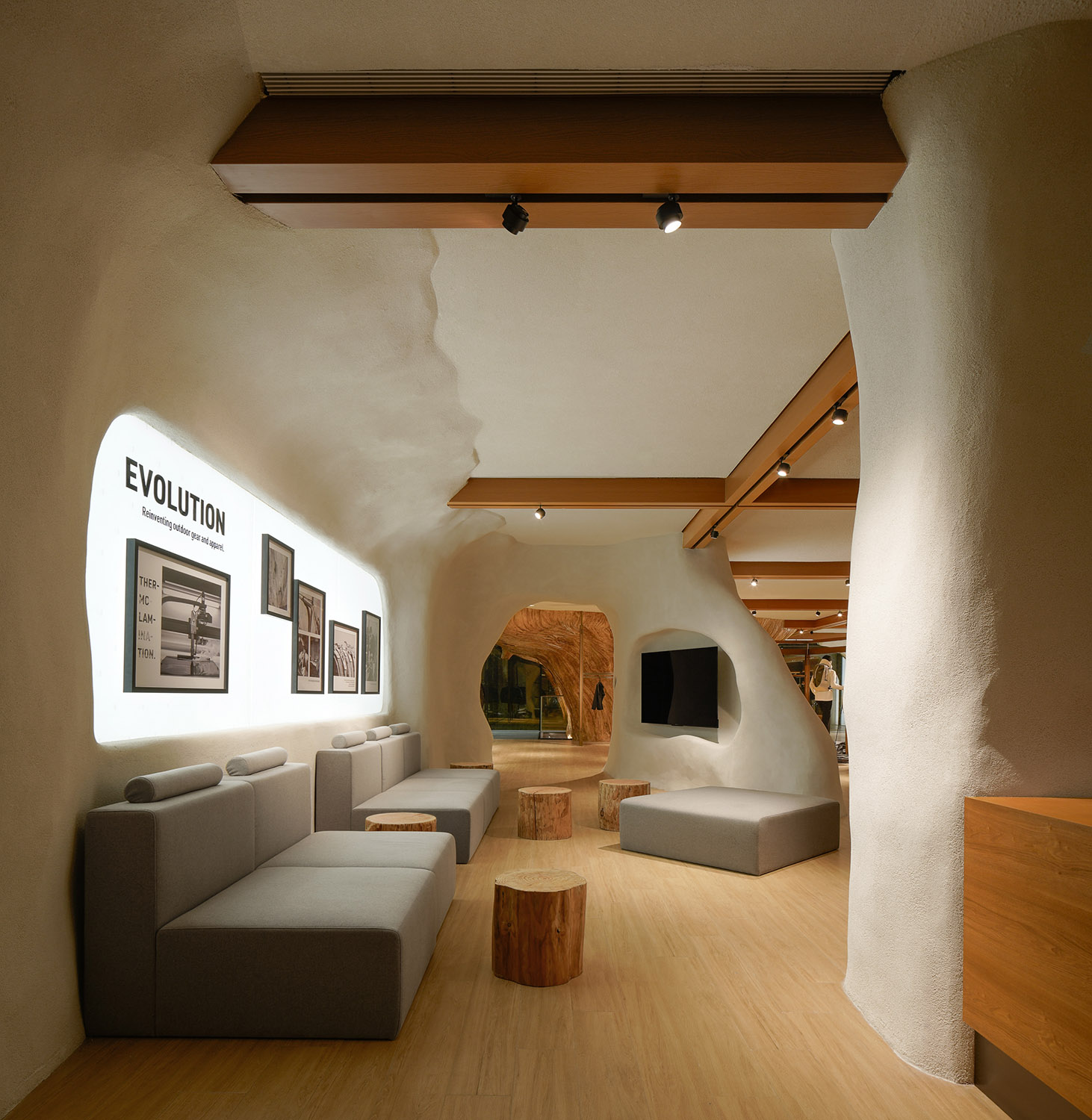 服裝店設計,零售店設計,戶外服裝零售店,服裝店設計案例,ARC'TERYX始祖鳥,始祖鳥北京店致敬溫哥華文化脈絡,尚洋藝術,北京