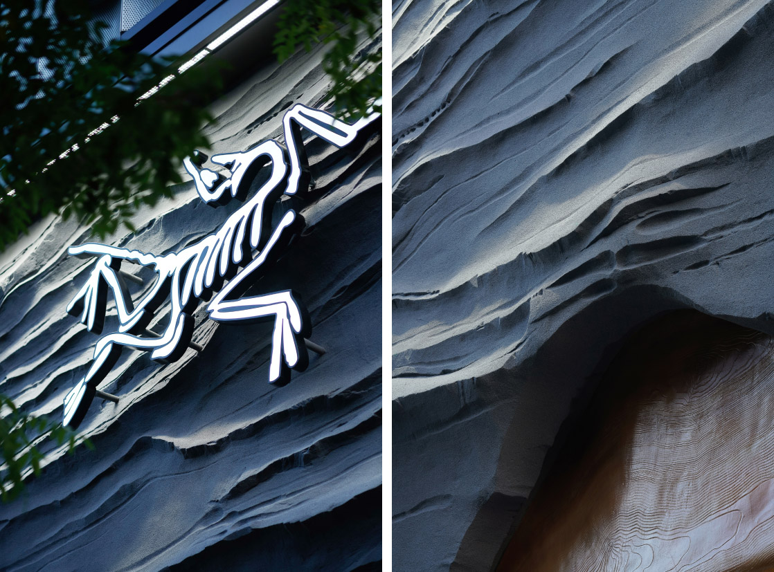 服裝店設計,零售店設計,戶外服裝零售店,服裝店設計案例,ARC'TERYX始祖鳥,始祖鳥北京店致敬溫哥華文化脈絡,尚洋藝術,北京