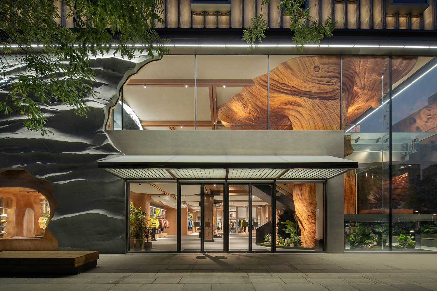 服裝店設計,零售店設計,戶外服裝零售店,服裝店設計案例,ARC'TERYX始祖鳥,始祖鳥北京店致敬溫哥華文化脈絡,尚洋藝術,北京