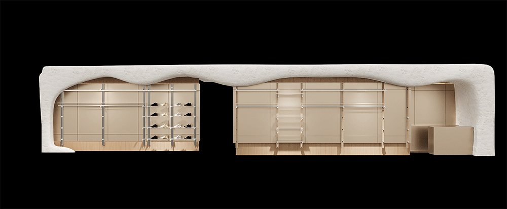 服裝店設計,零售店設計,戶外服裝零售店,服裝店設計案例,ARC'TERYX始祖鳥,始祖鳥北京店致敬溫哥華文化脈絡,尚洋藝術,北京