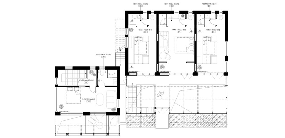 民宿設計,民宿改造設計,農民房改造民宿設計,民宿設計案例,民宿設計方案,北京民宿,有梨民宿,北京,積木盒子建築設計