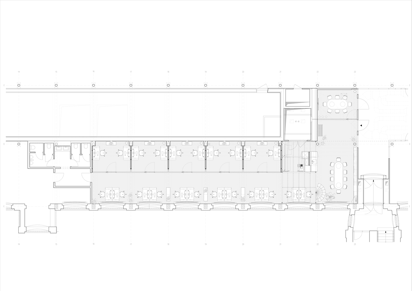 Kuklica Smerek architekti,辦公室設計案例,極簡主義辦公室,工業風格辦公室,195㎡,建築改造,舊工廠改造