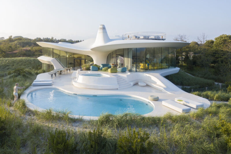 Diller Scofidio + Renfro | 1060㎡,美國東漢普頓曲麵異形海景別墅