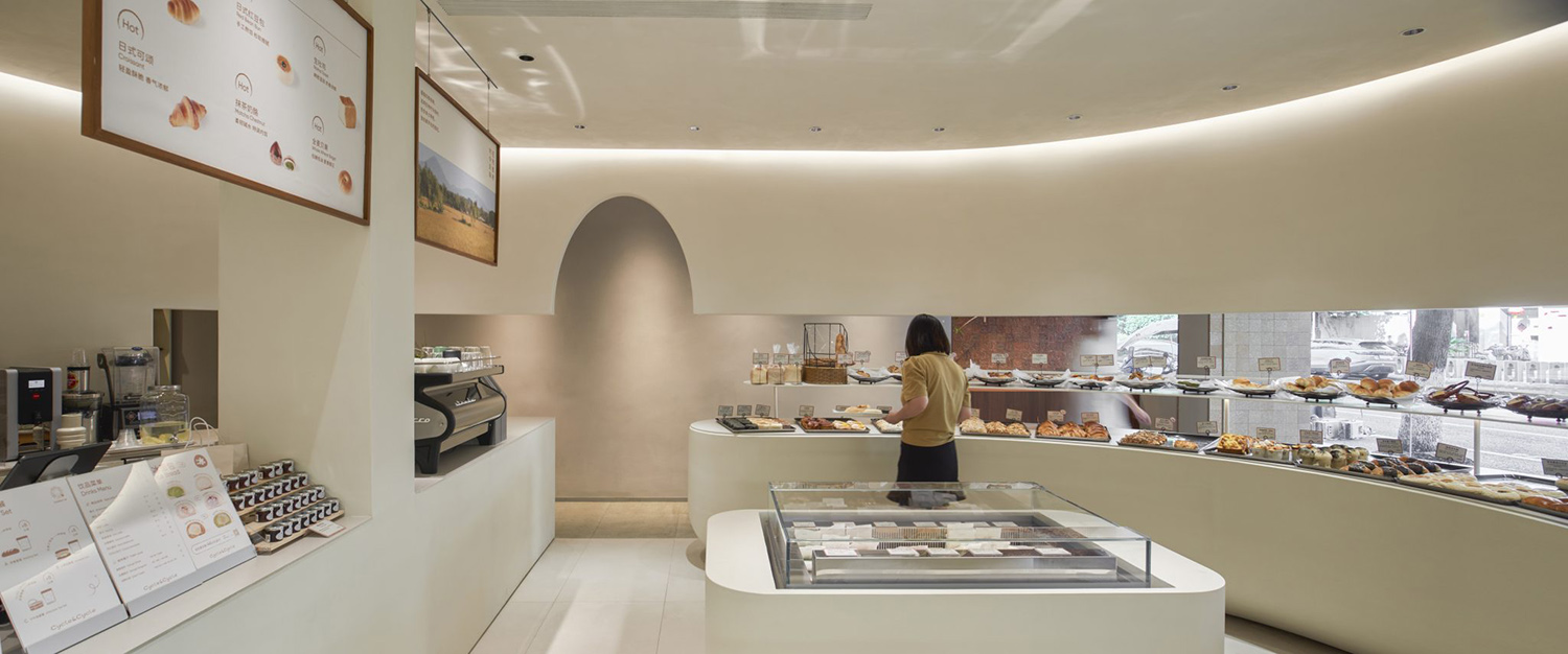 麵包店設計,烘焙店設計,麵包店設計案例,麵包店設計方案,烘焙店,麵包店裝修,街邊店設計,商店設計,CycleCycle寧波首店,寧波,謎舍設計
