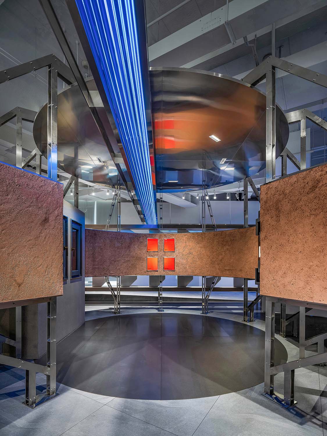 展廳設計,展廳設計案例,展廳設計方案,材料展廳設計,建材展廳設計,西安,超低能耗建築技術展廳,堂晤設計