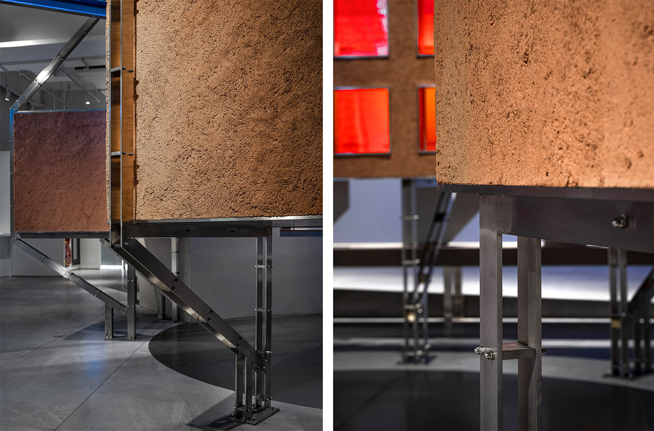 展廳設計,展廳設計案例,展廳設計方案,材料展廳設計,建材展廳設計,西安,超低能耗建築技術展廳,堂晤設計