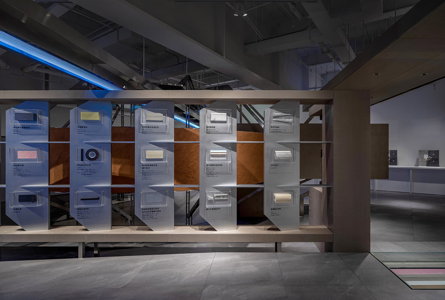展廳設計,展廳設計案例,展廳設計方案,材料展廳設計,建材展廳設計,西安,超低能耗建築技術展廳,堂晤設計