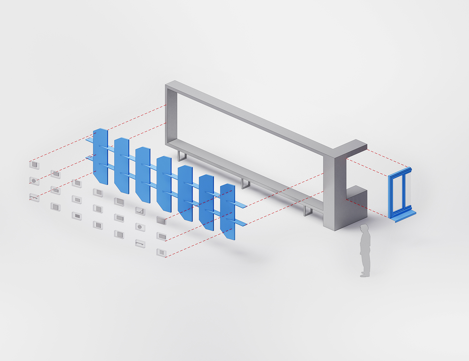 展廳設計,展廳設計案例,展廳設計方案,材料展廳設計,建材展廳設計,西安,超低能耗建築技術展廳,堂晤設計