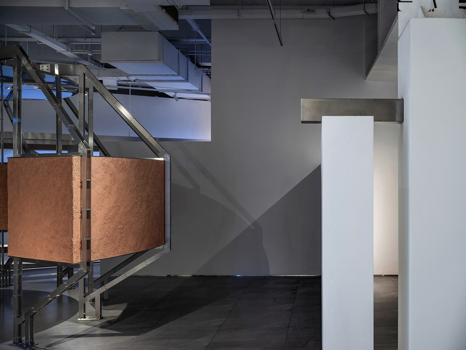 展廳設計,展廳設計案例,展廳設計方案,材料展廳設計,建材展廳設計,西安,超低能耗建築技術展廳,堂晤設計