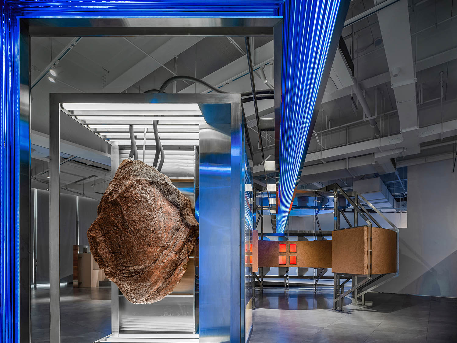 展廳設計,展廳設計案例,展廳設計方案,材料展廳設計,建材展廳設計,西安,超低能耗建築技術展廳,堂晤設計