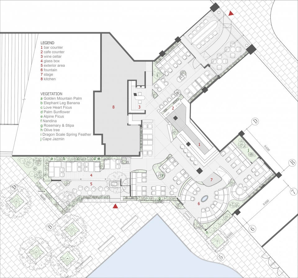 餐廳設計,休閑餐廳設計,餐廳裝修,餐廳設計案例,餐廳設計方案,酒吧設計,咖啡廳設計,酒吧餐廳,成都,FOOOO餐廳,艾岜建築設計