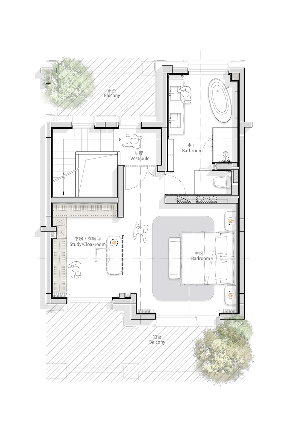 580㎡別墅設計,580㎡,別墅設計,別墅設計案例,別墅設計方案,現代風格別墅設計,杭州,禦江南別墅,和己建築設計