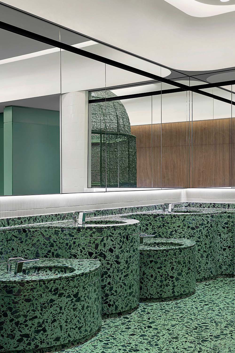 公共空間設計,衛生間設計,商場衛生間設計,商場衛生間裝修,公共廁所設計,公共衛生間設計,上海,壁上叢林交叉性別衛生間,佑向設計