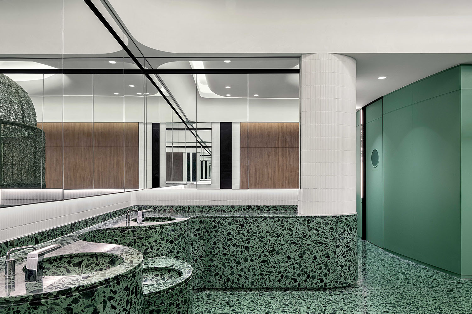 公共空間設計,衛生間設計,商場衛生間設計,商場衛生間裝修,公共廁所設計,公共衛生間設計,上海,壁上叢林交叉性別衛生間,佑向設計