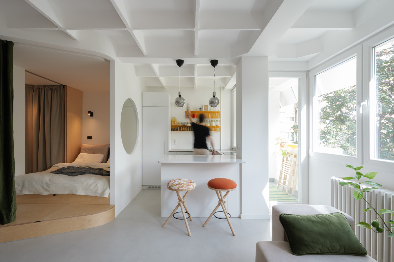 Cherry Art Hub,公寓設計案例,公寓設計方案,小戶型設計,塞爾維亞,公寓改造,小戶型改造,35㎡