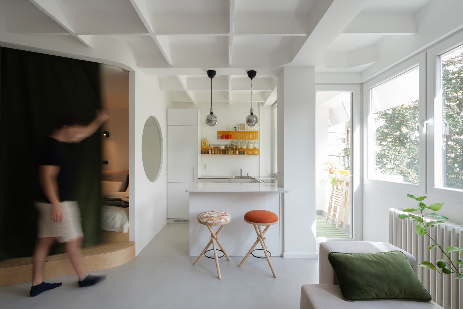 Cherry Art Hub,公寓設計案例,公寓設計方案,小戶型設計,塞爾維亞,公寓改造,小戶型改造,35㎡