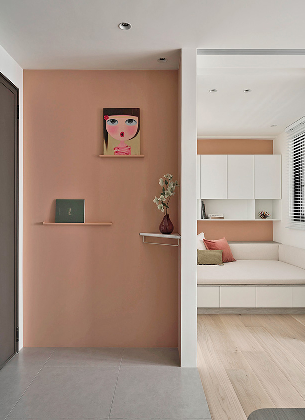 璞沃空間,公寓設計,公寓設計案例,45㎡,小戶型,單身公寓,小公寓設計效果圖,小戶型設計,單身女孩公寓