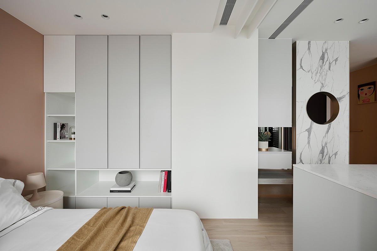 璞沃空間,公寓設計,公寓設計案例,45㎡,小戶型,單身公寓,小公寓設計效果圖,小戶型設計,單身女孩公寓