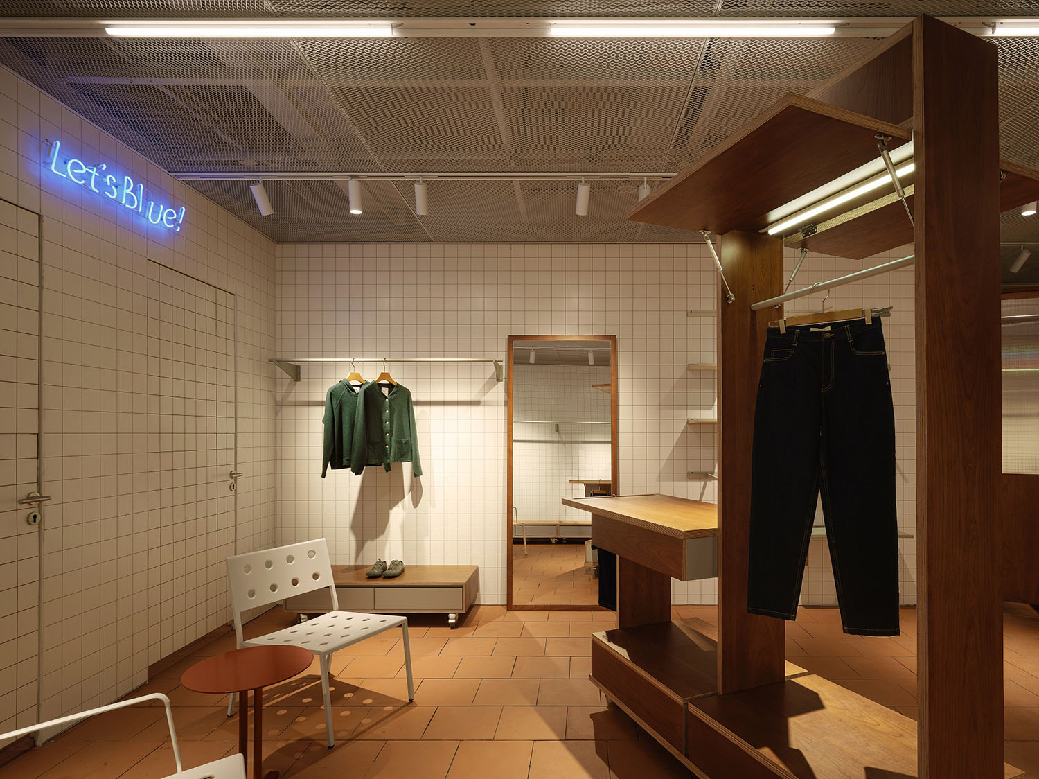 零售店設計,服裝零售店設計,服裝店設計,女裝店設計案例,服裝店設計案例,成都,素然成都太古裏MART集市店,FLIP設計