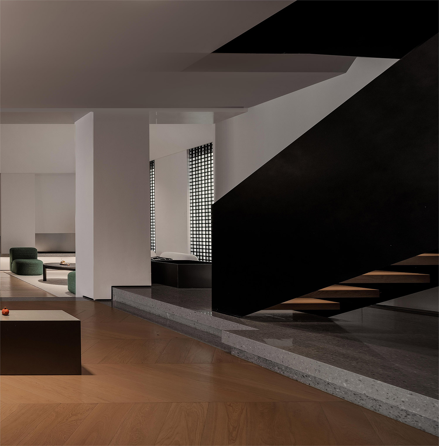 展廳設計,展廳設計案例,展廳設計方案,建材展廳設計,材料展廳設計,展廳裝修,東莞,唯木展廳建築的構成,T&D知行空間設計