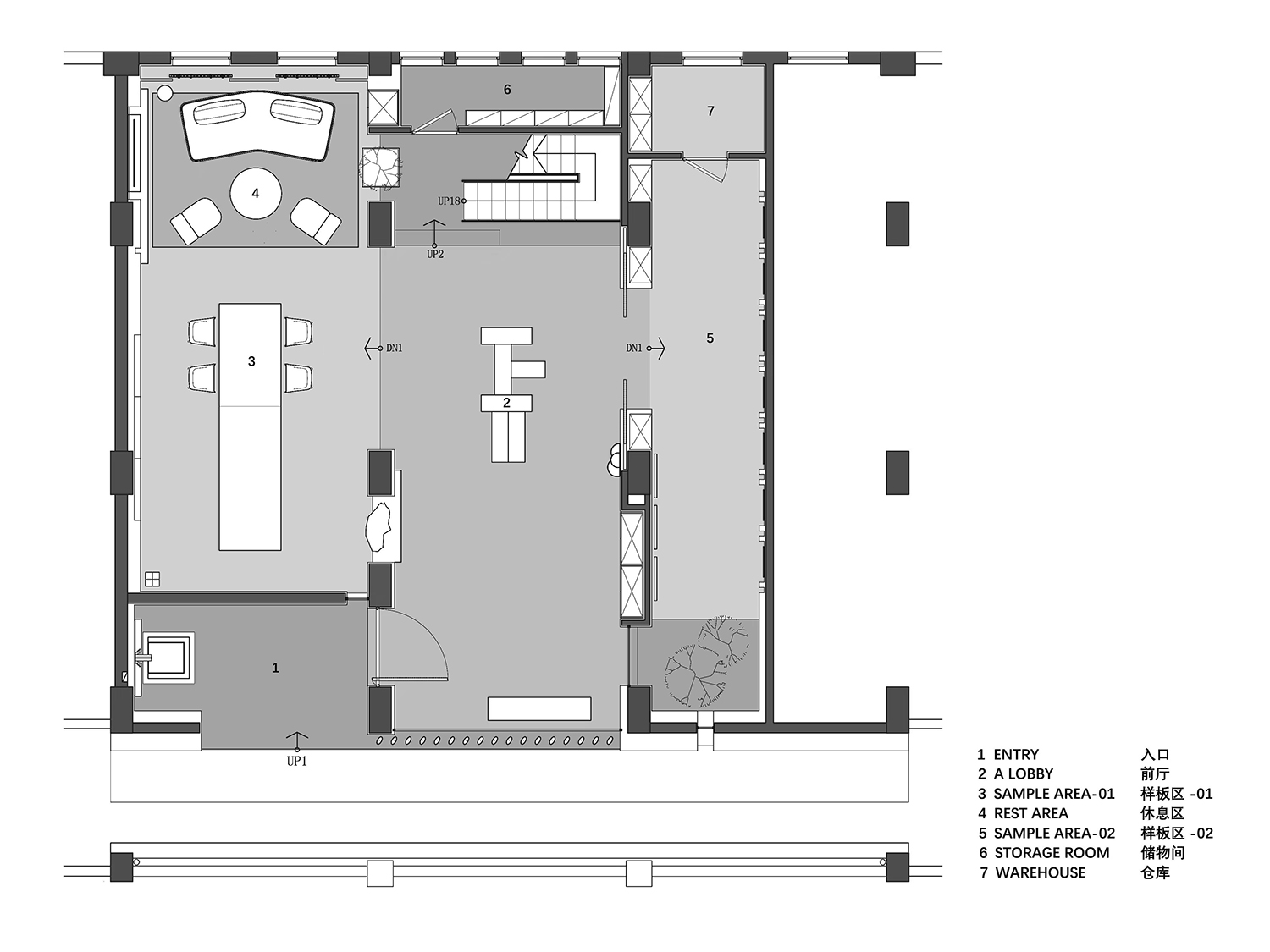 展廳設計,展廳設計案例,展廳設計方案,建材展廳設計,材料展廳設計,展廳裝修,東莞,唯木展廳建築的構成,T&D知行空間設計
