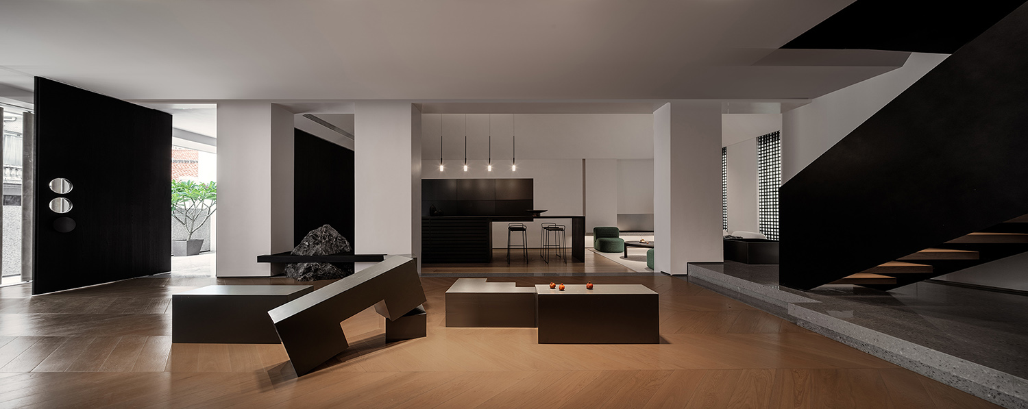 展廳設計,展廳設計案例,展廳設計方案,建材展廳設計,材料展廳設計,展廳裝修,東莞,唯木展廳建築的構成,T&D知行空間設計