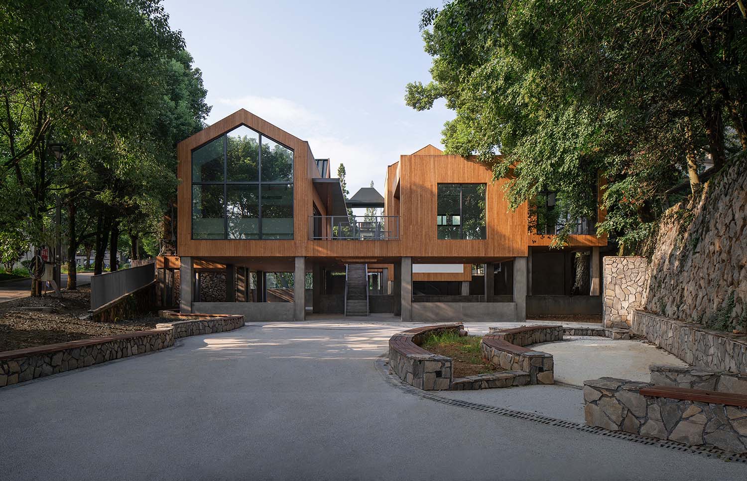 公共空間設計,鄉村公共空間設計,鄉村生活館,黨群服務中心設計,鄉村建築設計,衢州,溪口未來社區之家,嚴暘建築設計