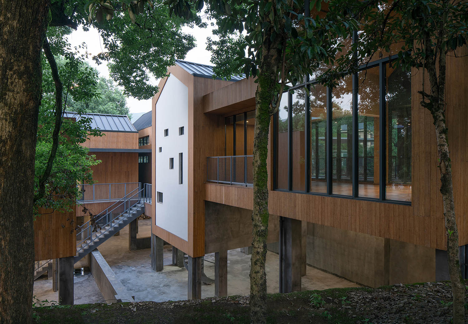 公共空間設計,鄉村公共空間設計,鄉村生活館,黨群服務中心設計,鄉村建築設計,衢州,溪口未來社區之家,嚴暘建築設計