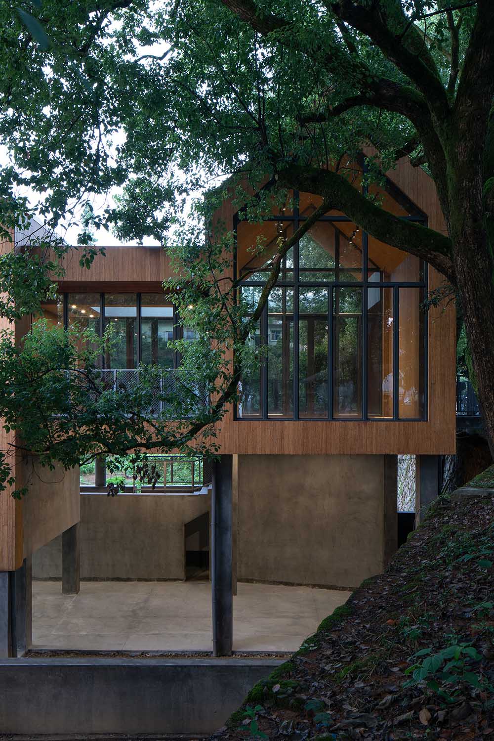 公共空間設計,鄉村公共空間設計,鄉村生活館,黨群服務中心設計,鄉村建築設計,衢州,溪口未來社區之家,嚴暘建築設計