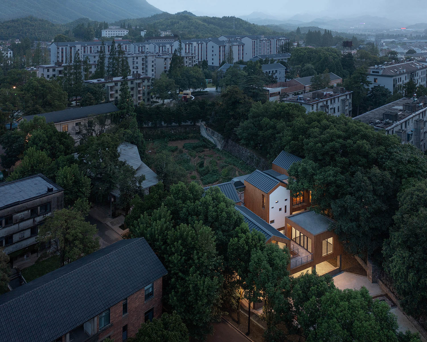 公共空間設計,鄉村公共空間設計,鄉村生活館,黨群服務中心設計,鄉村建築設計,衢州,溪口未來社區之家,嚴暘建築設計