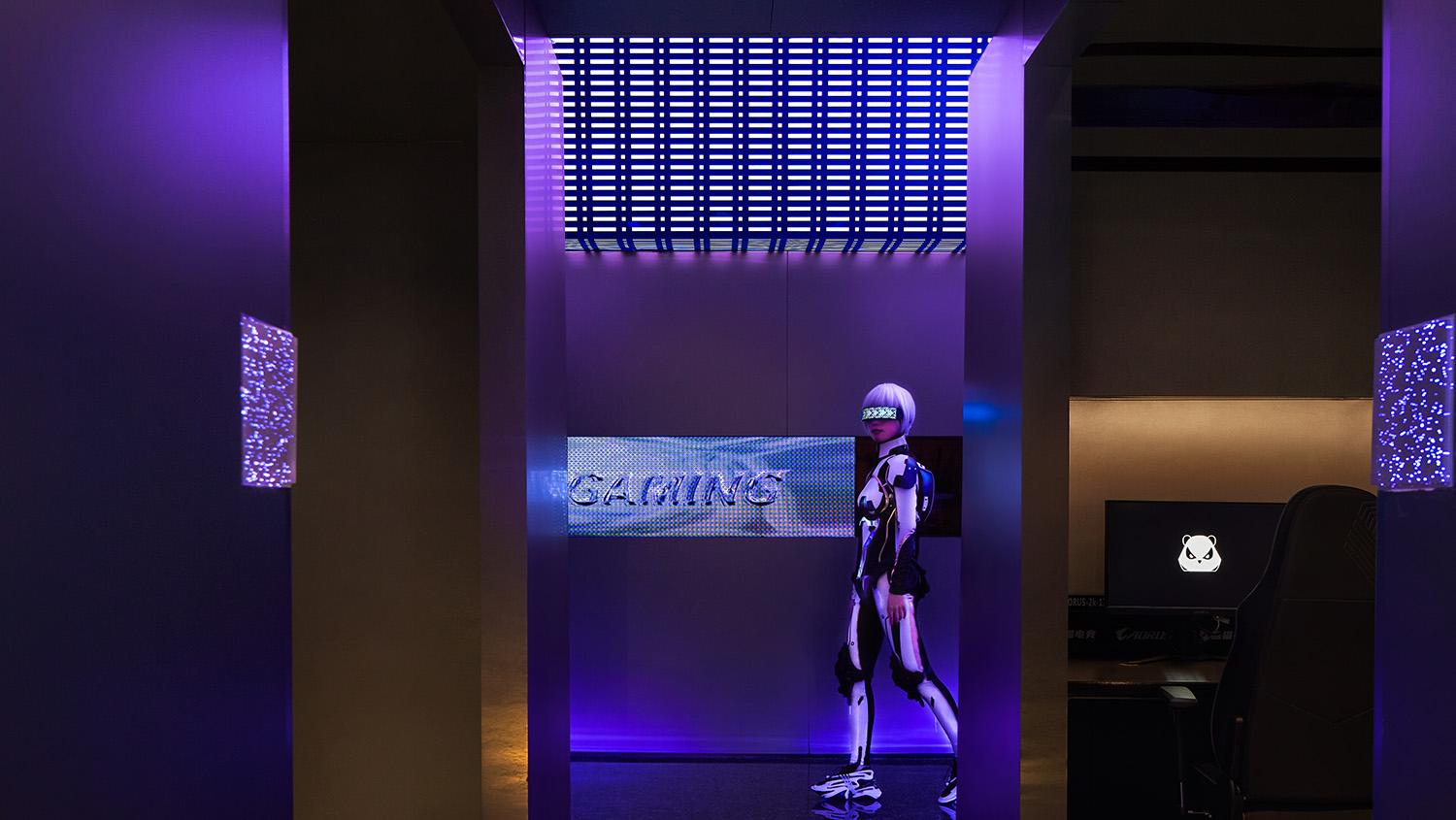 遊戲中心設計,電競空間設計,遊戲主題店設計,娛樂空間設計,遊戲店設計,遊戲電競空間設計,商店設計,成都,熊貓電競,赤橙設計