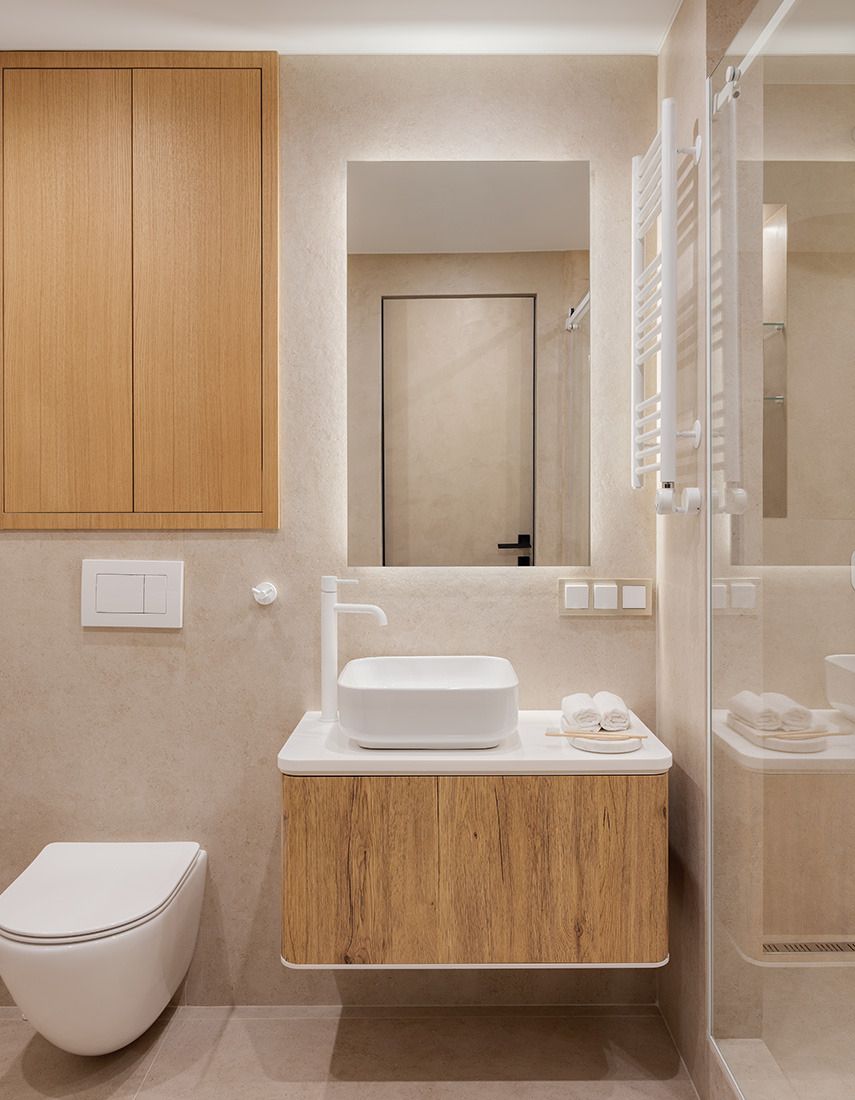 Serge Makhov,公寓設計案例,公寓設計方案,公寓改造,原木色,50㎡,小戶型設計