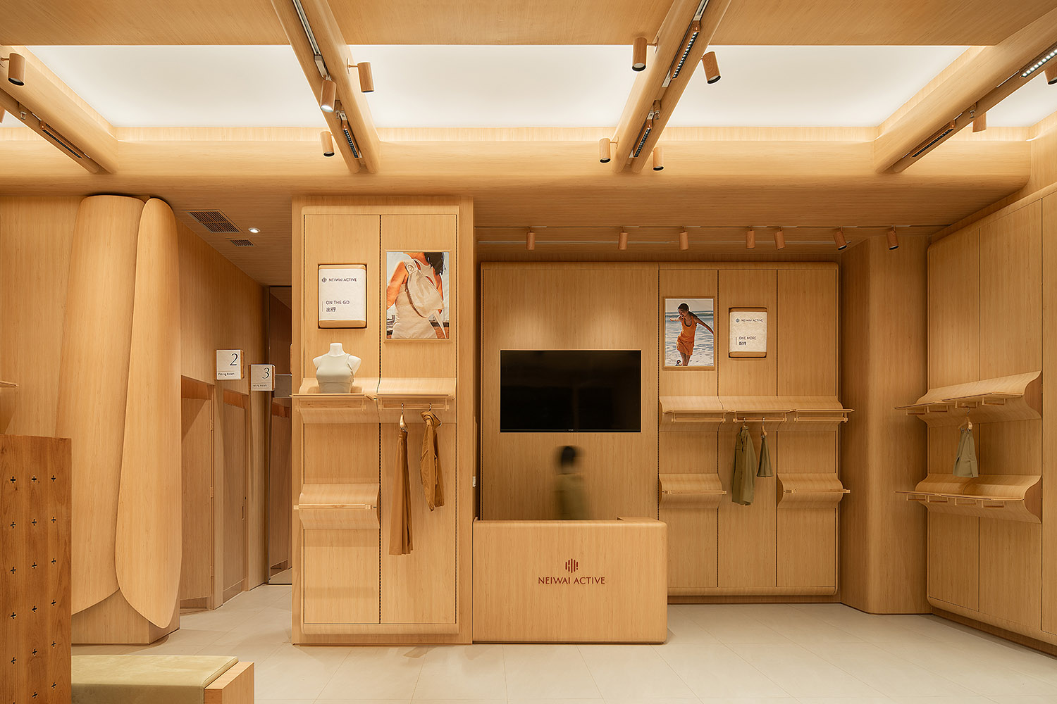 服裝店設計,零售店設計,戶外服裝零售店,服裝店設計案例,服裝店設計方案,NEIWAI ACTIVE模塊化設計重構運動品牌空間形象,NEIWAI ACTIVE,尚洋藝術,北京,成都